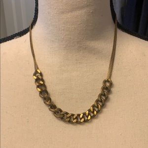 Vanessa Mooney Textured Chain Gold Necklace